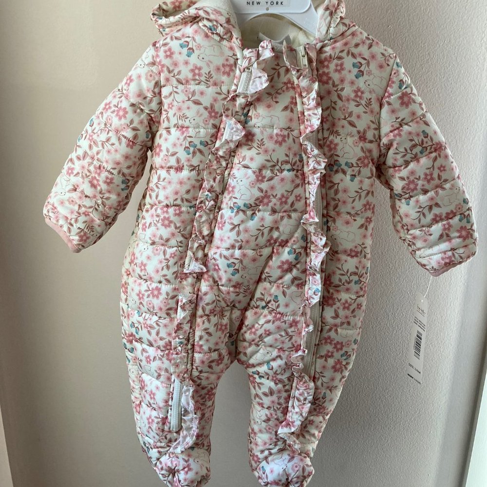 Nicole Miller Pink Floral Kids Jacket